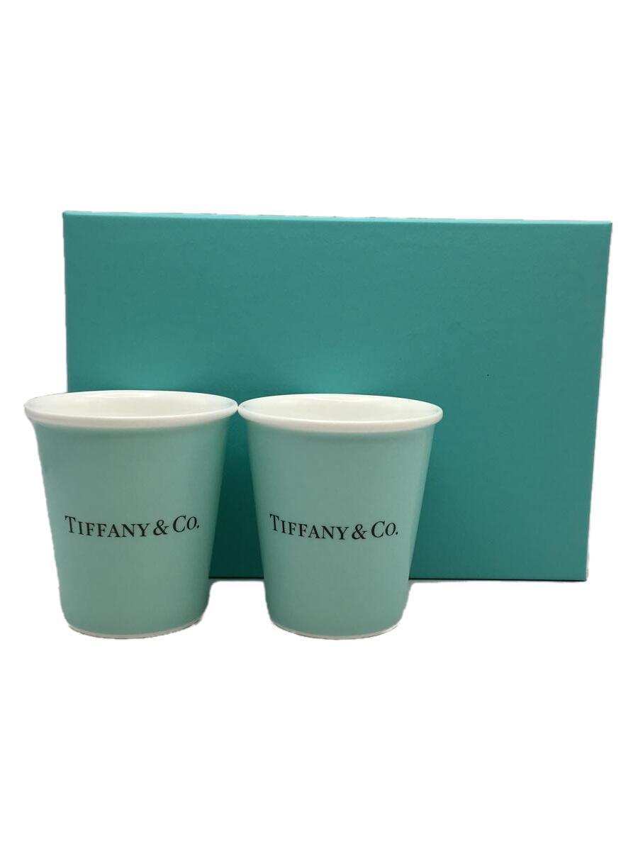 有名なブランド TIFFANY&Co.◆エブリデイ オブジェクト/コーヒーカップ/ファインボーンチャイナ/グラス/2点セット/BLU/11285 その他