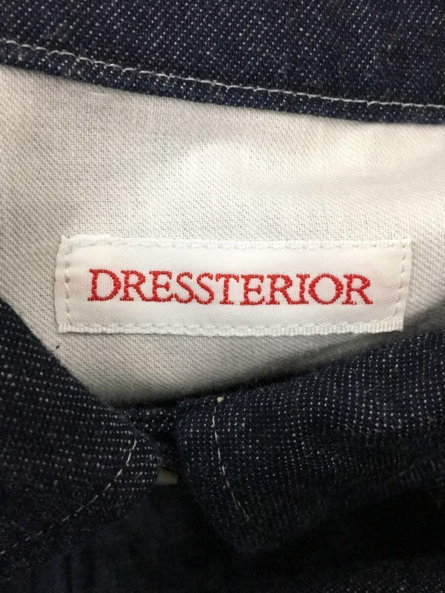 DRESSTERIOR◆18SS/oz綾デニムシャツワンピース/-/デニム/インディゴ/無地_画像3