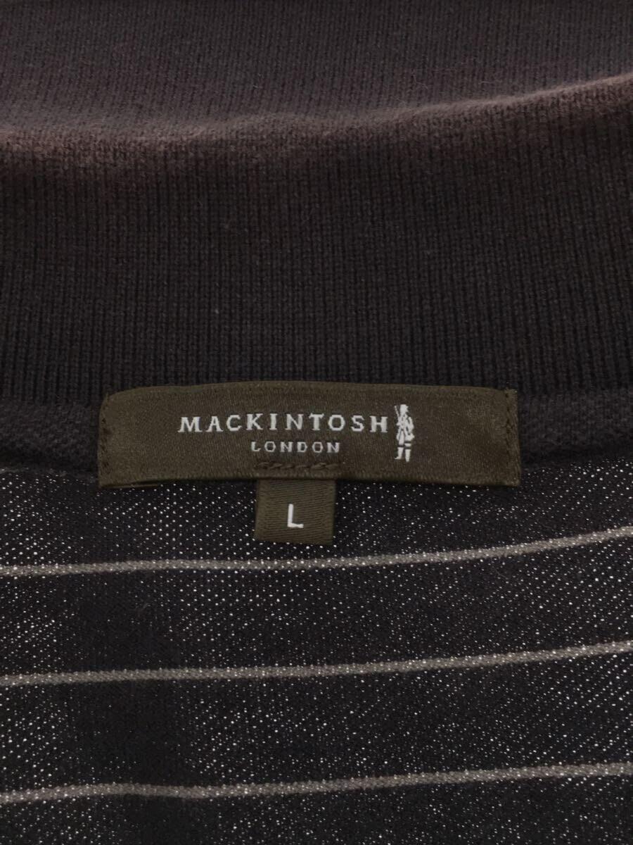 MACKINTOSH LONDON◆ポロシャツ/L/コットン/BLK/ボーダー/G1P21-413-29_画像3