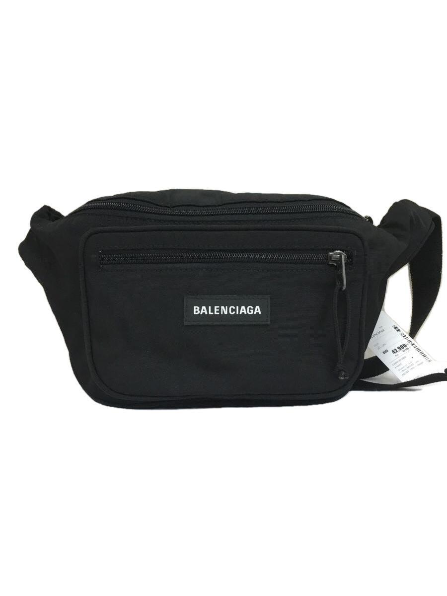 BALENCIAGA◆ウエストバッグ/ナイロン/BLK/482389・1000・Y・568008