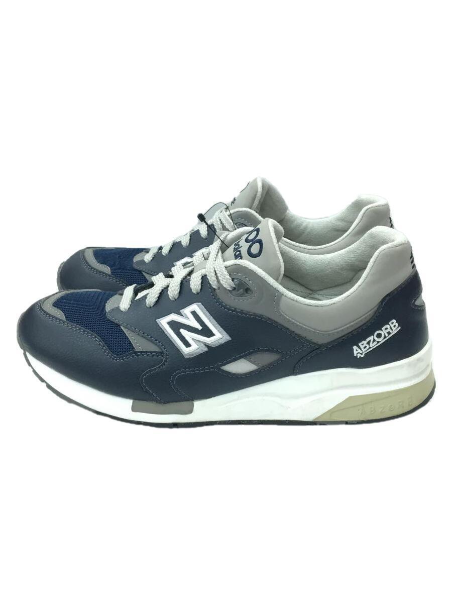 NEW BALANCE◆ローカットスニーカー/26cm/NVY/レザー/CM1600LV