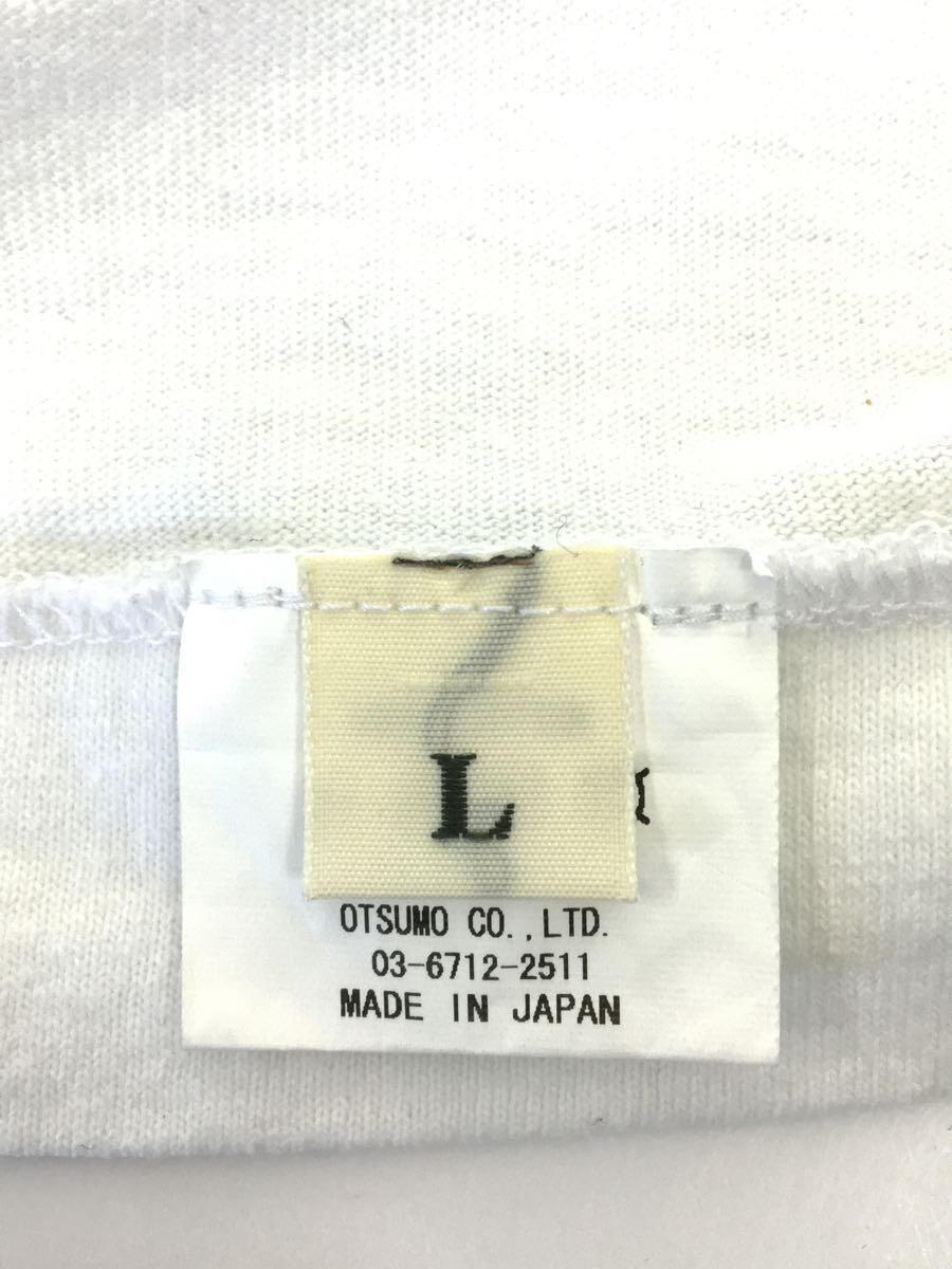 HUMAN MADE◆Tシャツ/L/コットン/WHT/無地_画像4