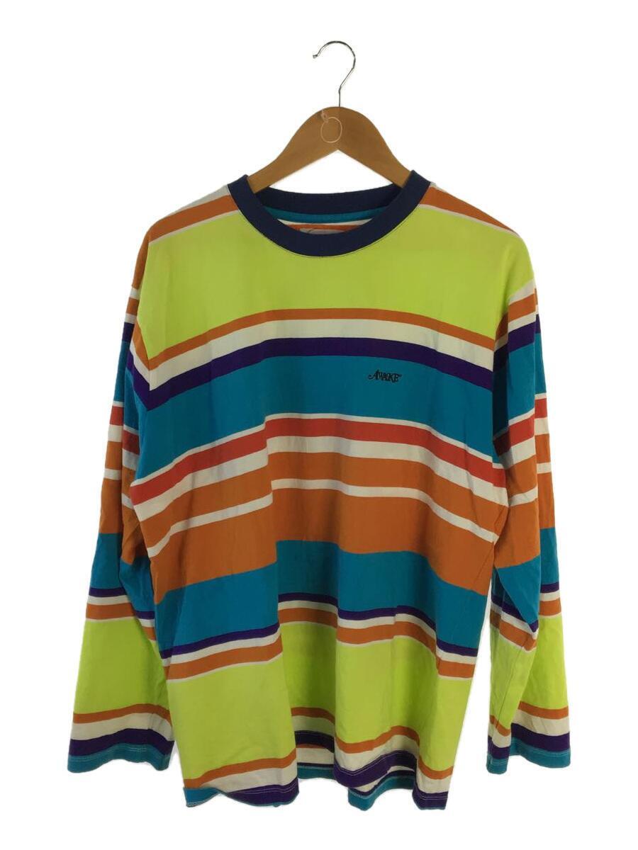 日本未入荷 Awake NY◇Embroidered Logo L/S Striped Tシャツ/XL