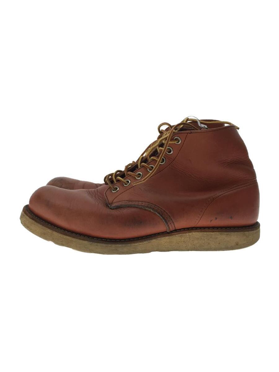 RED WING◆レースアップブーツ・6インチクラシックプレーントゥ/US9.5/RED/レザー
