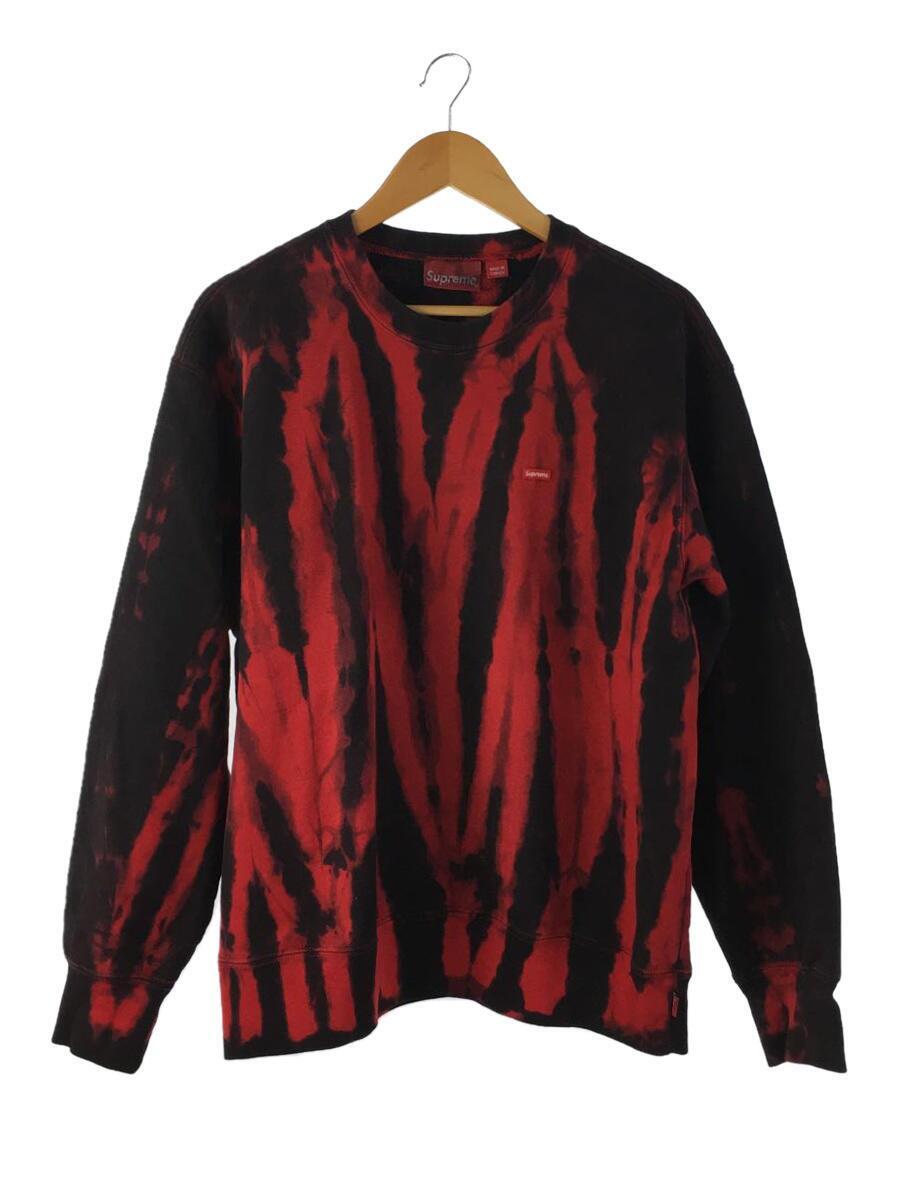 Supreme◆21AW/Small Box Crewneck Red Tie Dye/スウェット/M/コットン/レッド/総柄