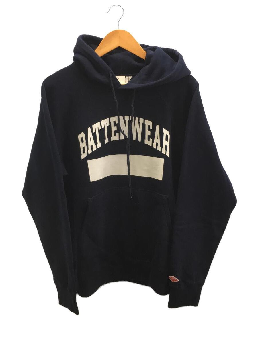 高い素材】 Battenwear◇プルオーバーパーカー/L/コットン/NVY Lサイズ