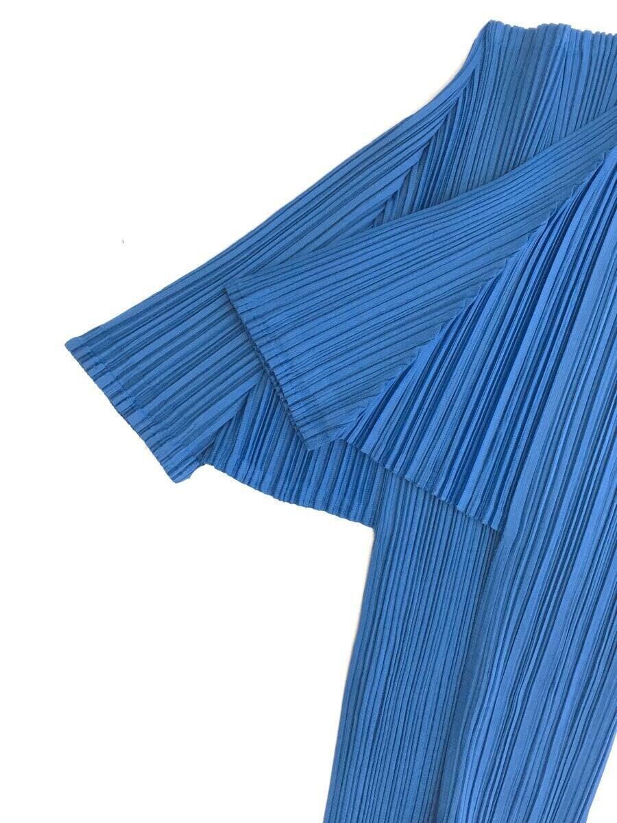 PLEATS PLEASE ISSEY MIYAKE◆プリーツプリーズイッセイミヤケ/半袖カットソー/3/ポリエステル/ブルー/PP93-JK021_画像6