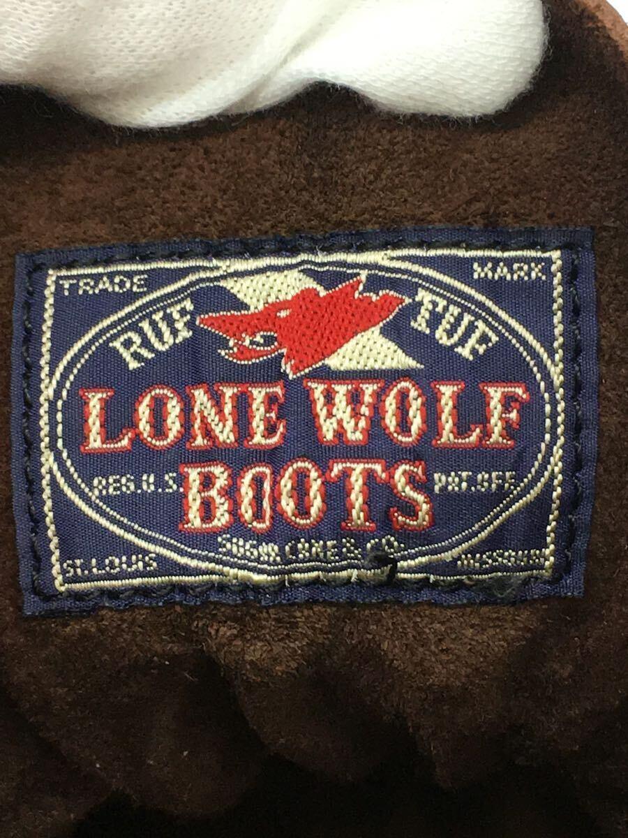 LONE WOLF BOOTS◆レースアップブーツ/US9/BRW/レザー/LW00125_画像5