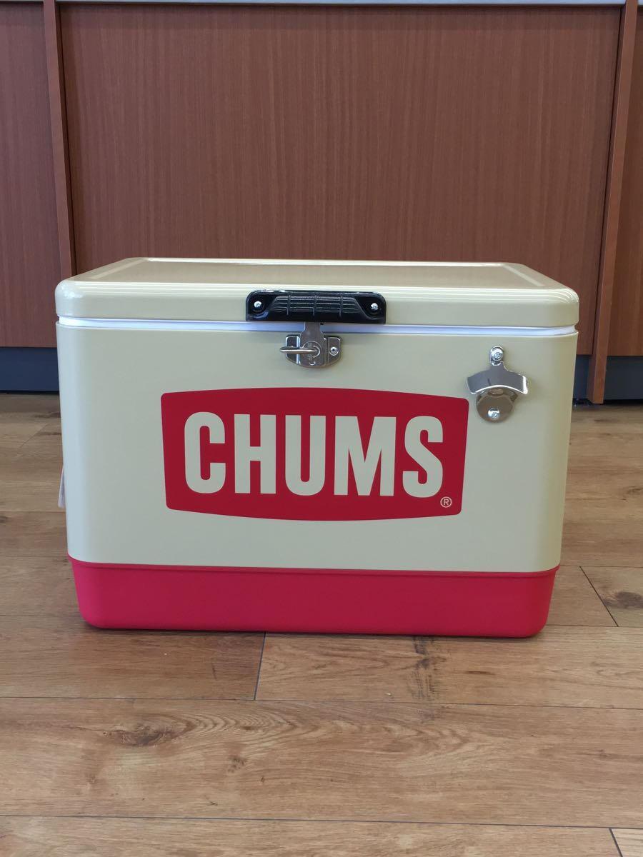 肌触りがいい CHUMS◇クーラーボックス/Steel Cooler Box/54L/スチール