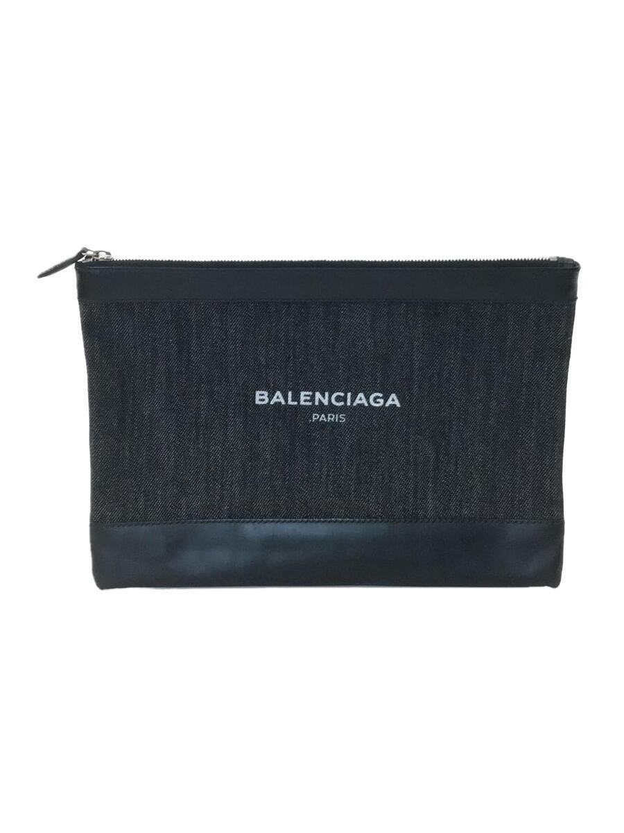 BALENCIAGA クラッチバッグ/キャンバス/BLK/420407・1000・C・538735