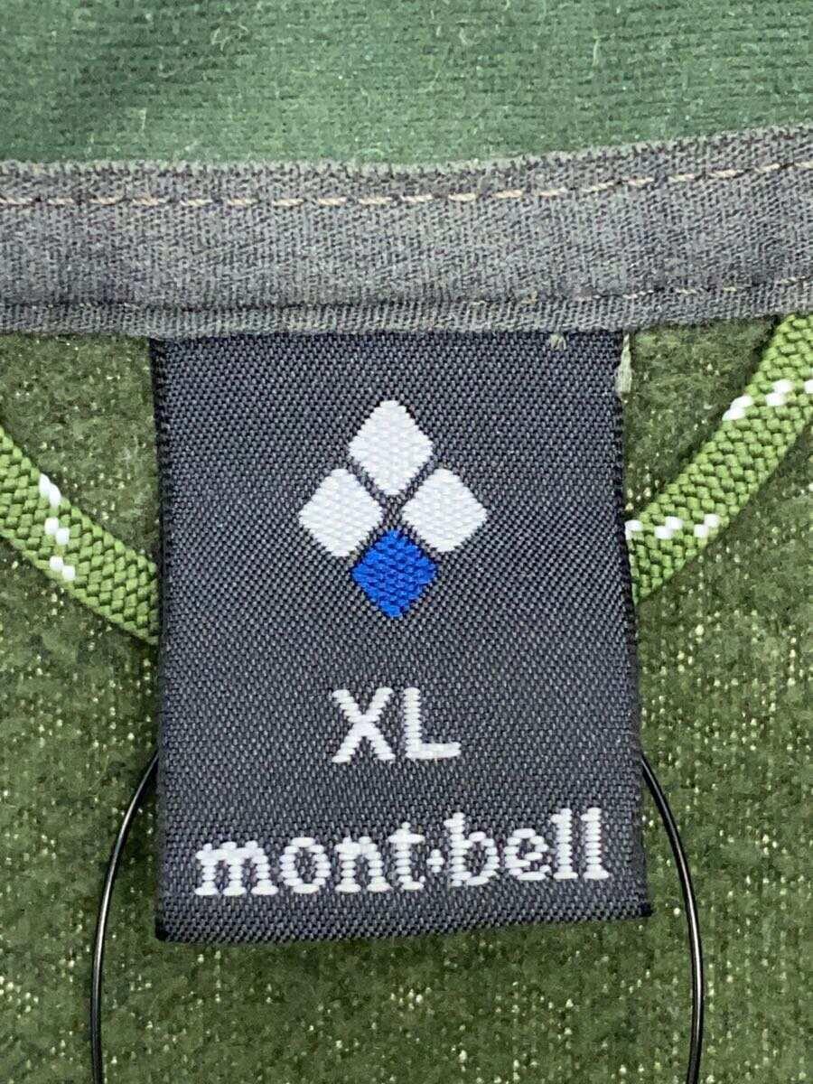 mont-bell◆クリマプラス100 ジップベスト/XL/ポリエステル/グリーン/緑_画像3