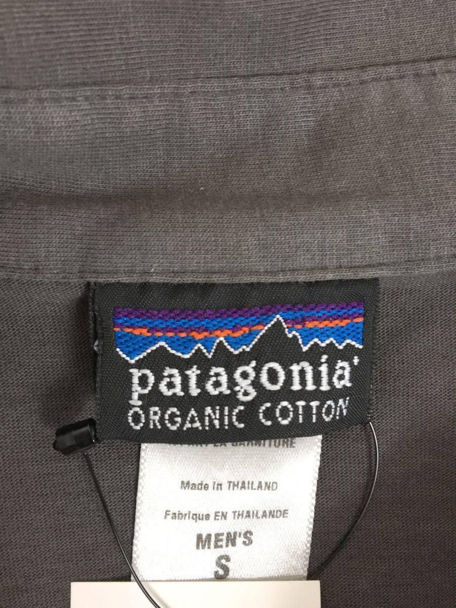 patagonia◆ポロシャツ/S/コットン/GRN/無地_画像3