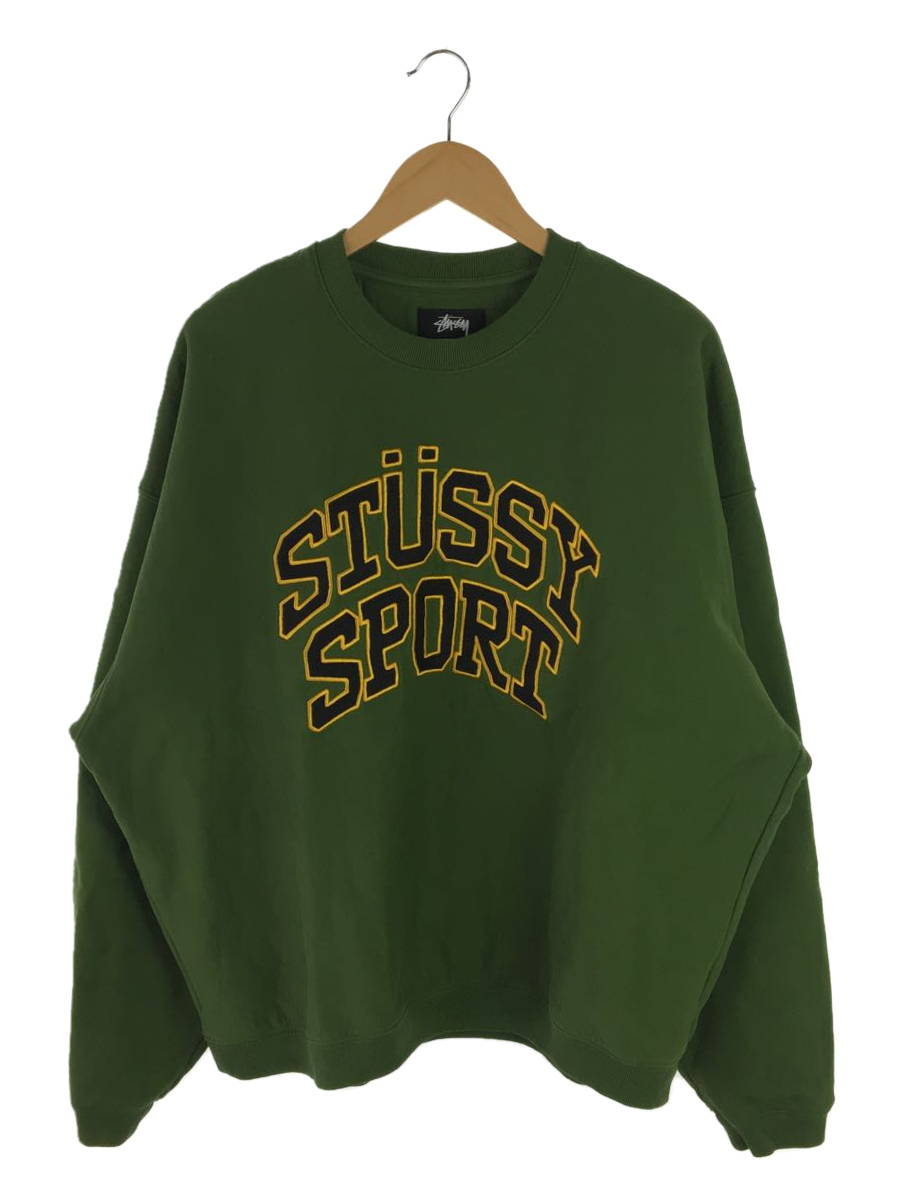 超歓迎された】 STUSSY◇Relaxed Oversized Stussy Sport Graphic Crew