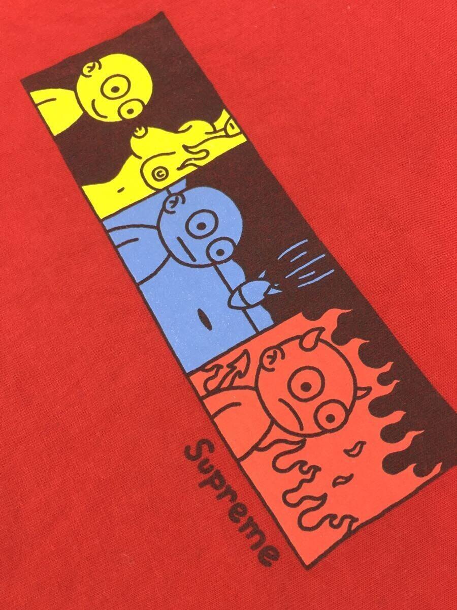 Supreme◆19AW/LIFE TEE/Tシャツ/L/コットン/RED/プリント_画像7