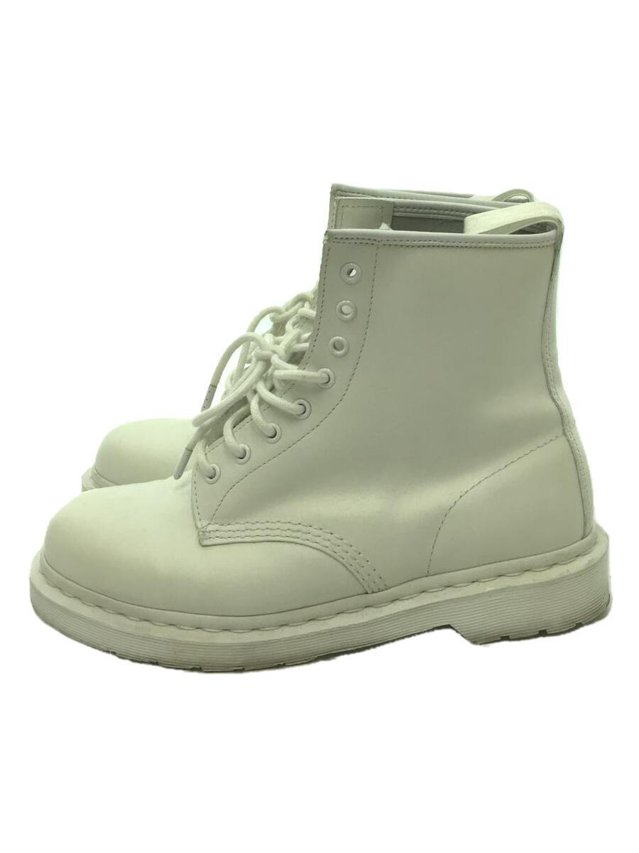 Dr.Martens◆ブーツ/レースアップレザーブーツ/UK9/WHT/1460 MONO/8-EYE BOOT