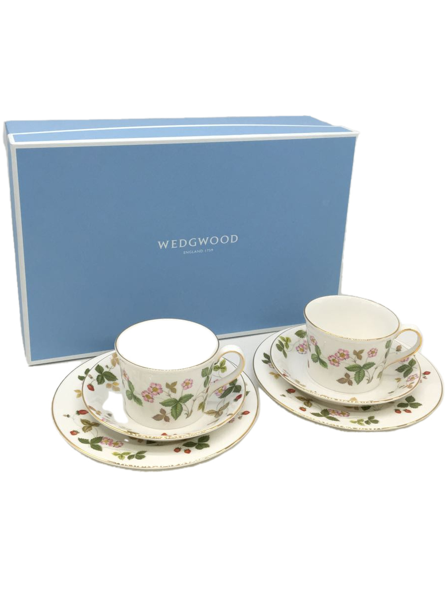 即日発送】 WEDGWOOD◇カップ&ソーサープレートセット/2客セット