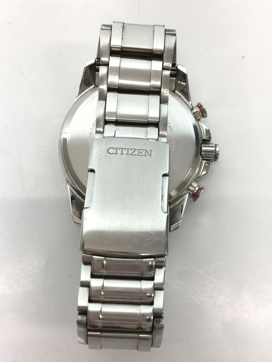 安価 CITIZEN◇クォーツ腕時計/アナログ/ステンレス/BLK/SLV/GN-4W-S