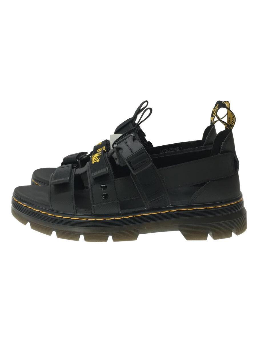 Dr.Martens◆PEARSON/3ストラップサンダル/UK9/ブラック/26473001