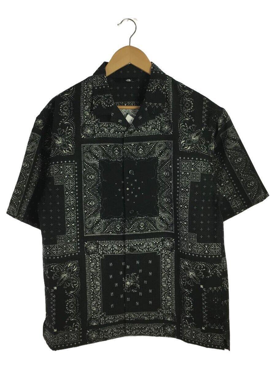 THE NORTH FACE◆S/S Aloha Vent Shirt/L/ポリエステル/BLK/ペーズリー/NR22330