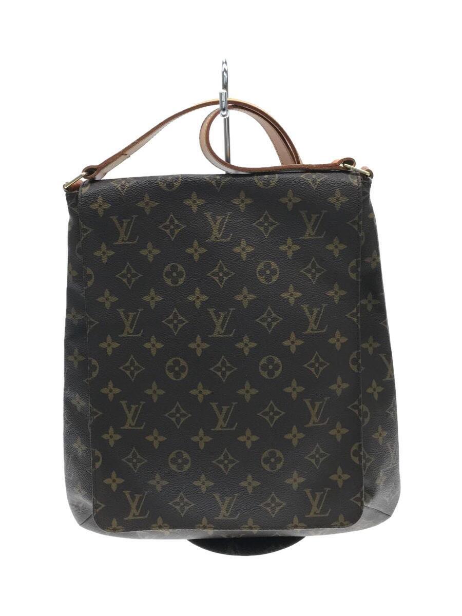 LOUIS VUITTON◇ミュゼット_モノグラム_BRW/PVC/BRW-