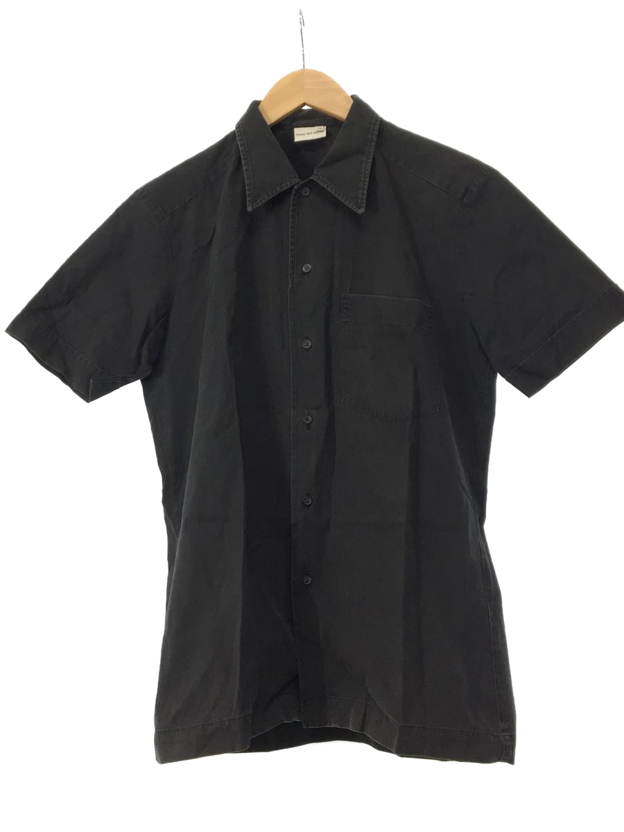 DRIES VAN NOTEN◆半袖シャツ/46/コットン/BLK/着用感有_画像1