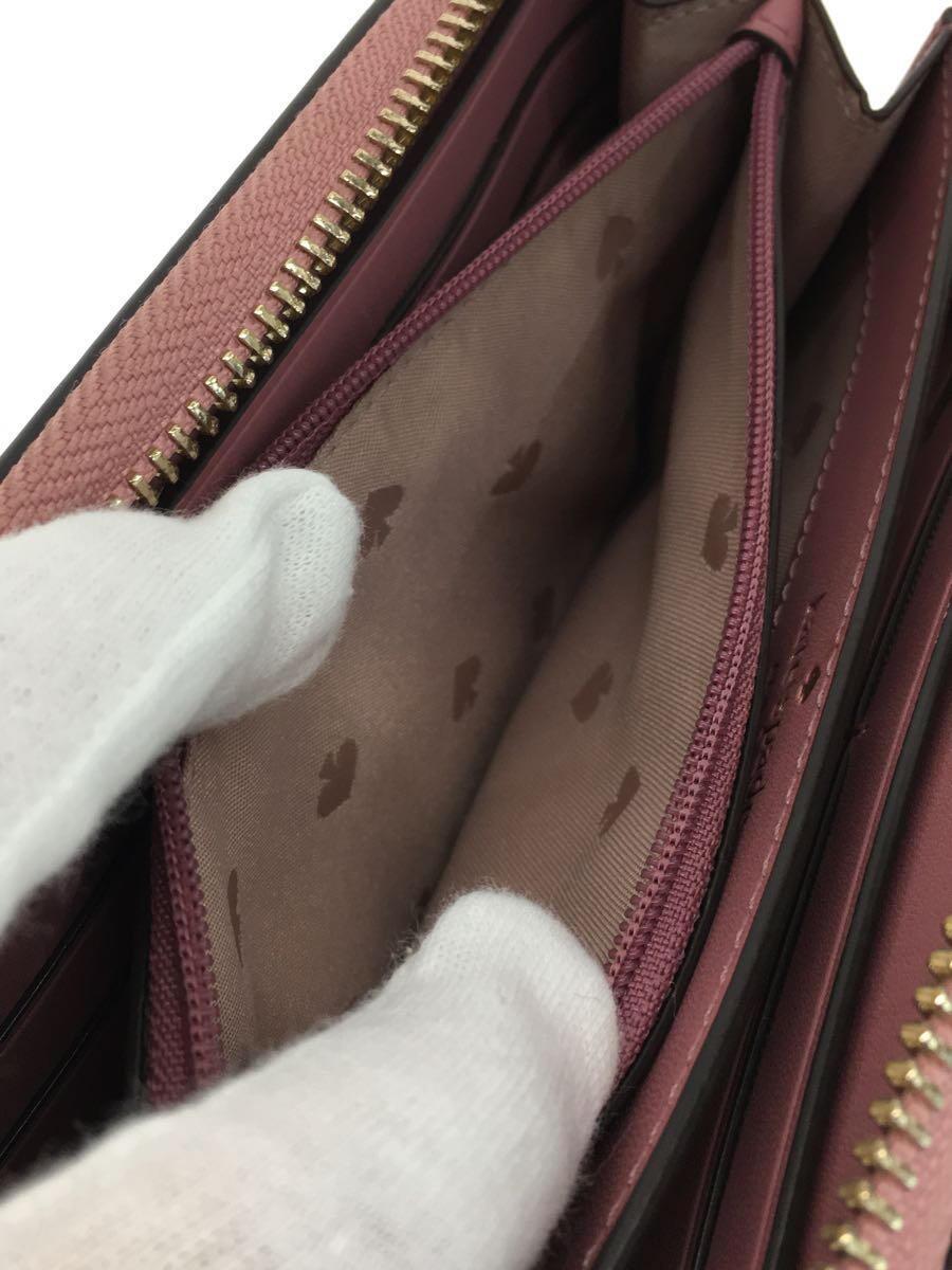 kate spade new york◆長財布/レザー/PNK/レディース_画像5