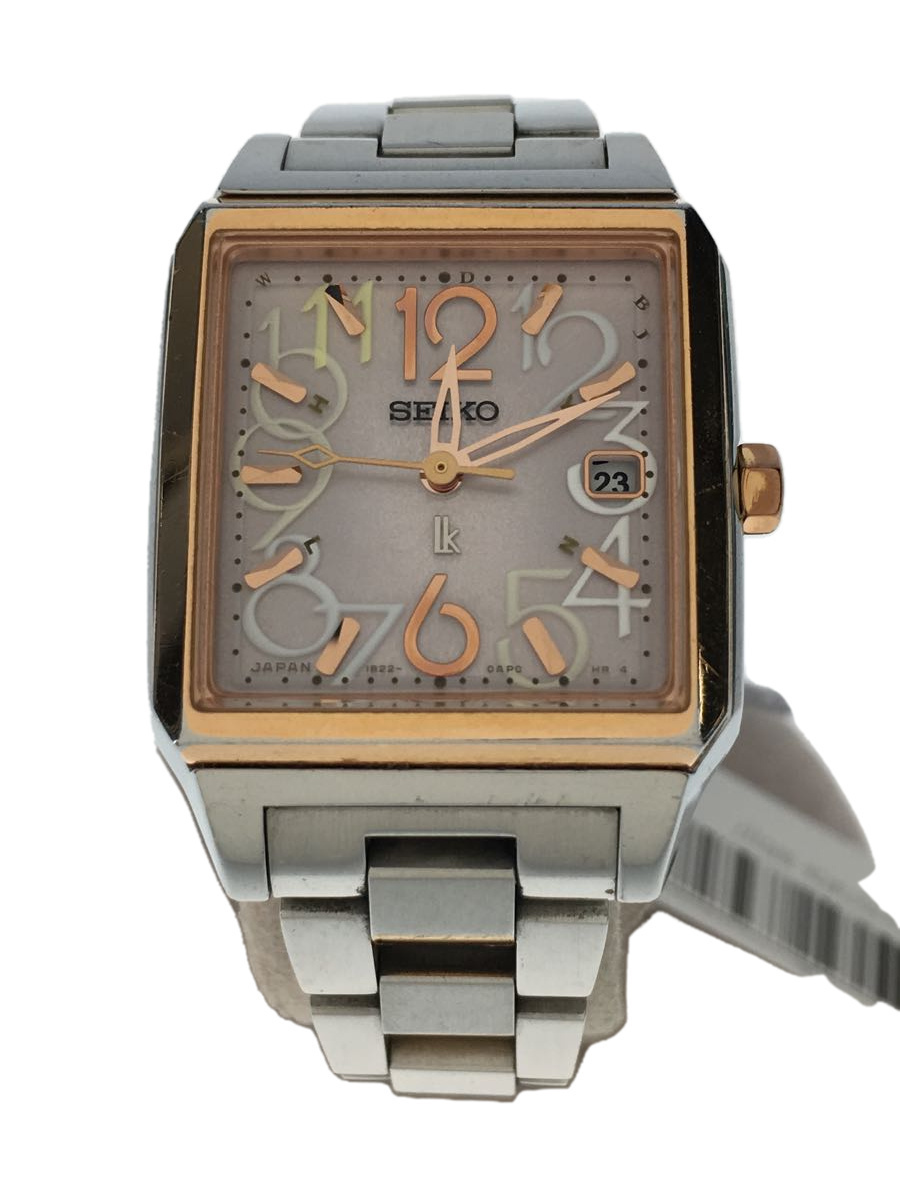 オンラインショップ SEIKO◇ソーラー腕時計/アナログ/PNK/SLV その他