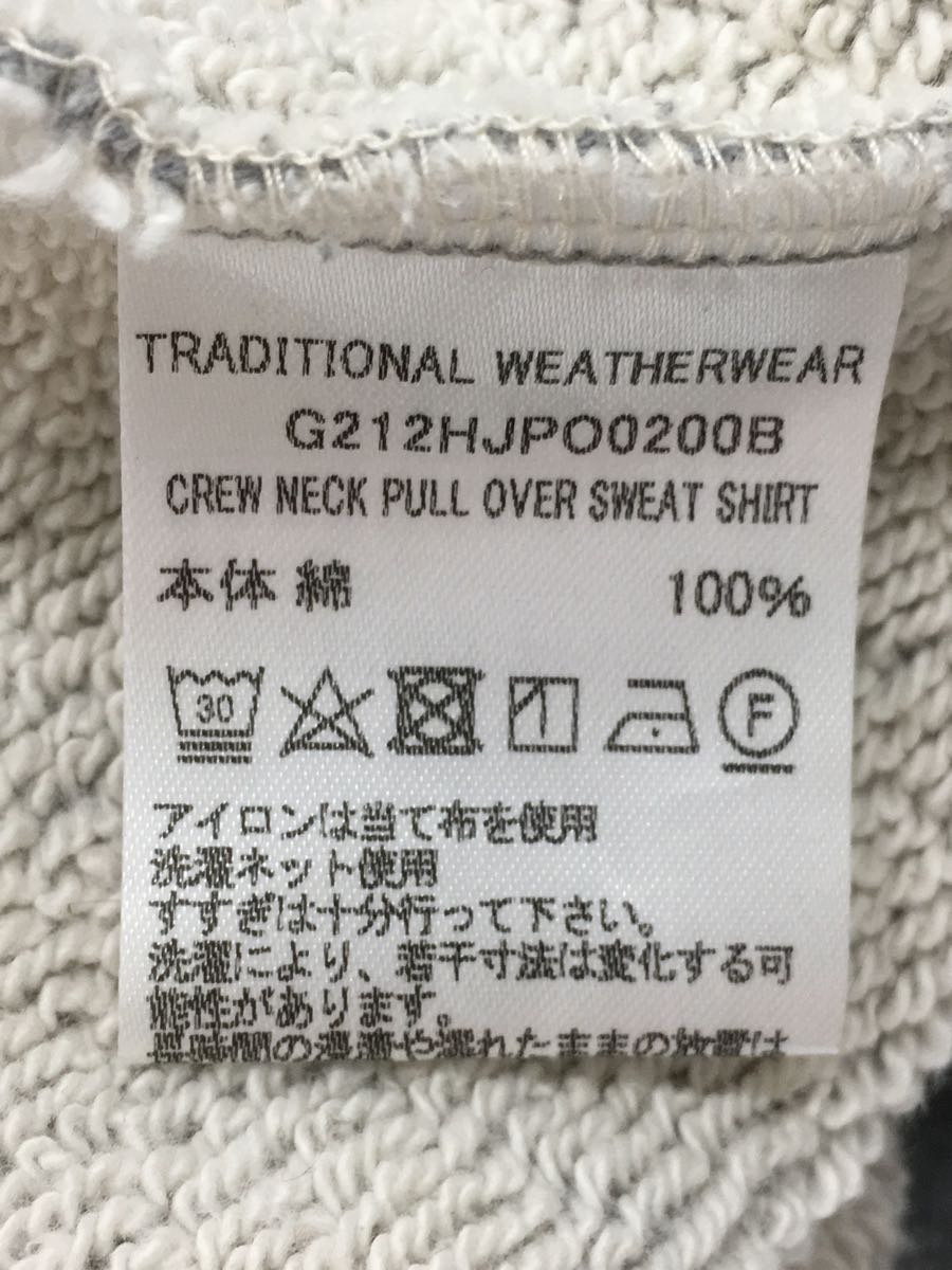 Traditional Weatherwear◆スウェット/M/コットン/GRY/無地_画像5