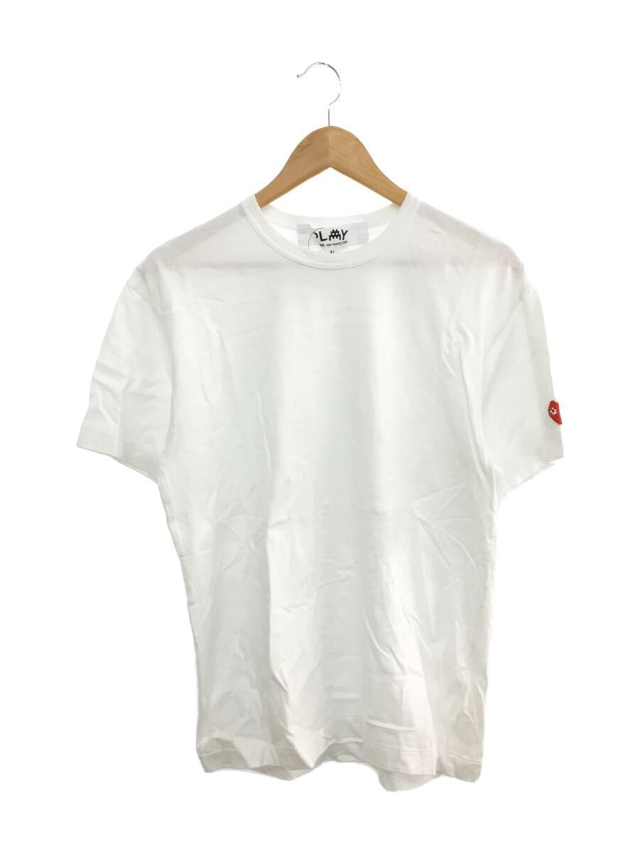 PLAY COMME des GARCONS◆Tシャツ/XL/コットン/WHT/AZ-T328