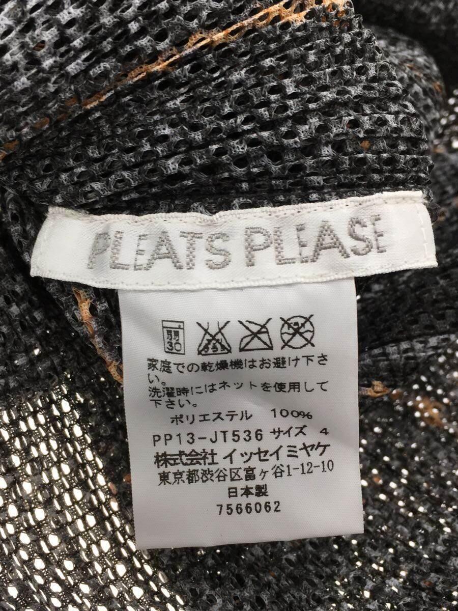 PLEATS PLEASE ISSEY MIYAKE◆プリーツ/ノースリーブワンピース/4/ポリエステル/GRY/PP13-JH536_画像3