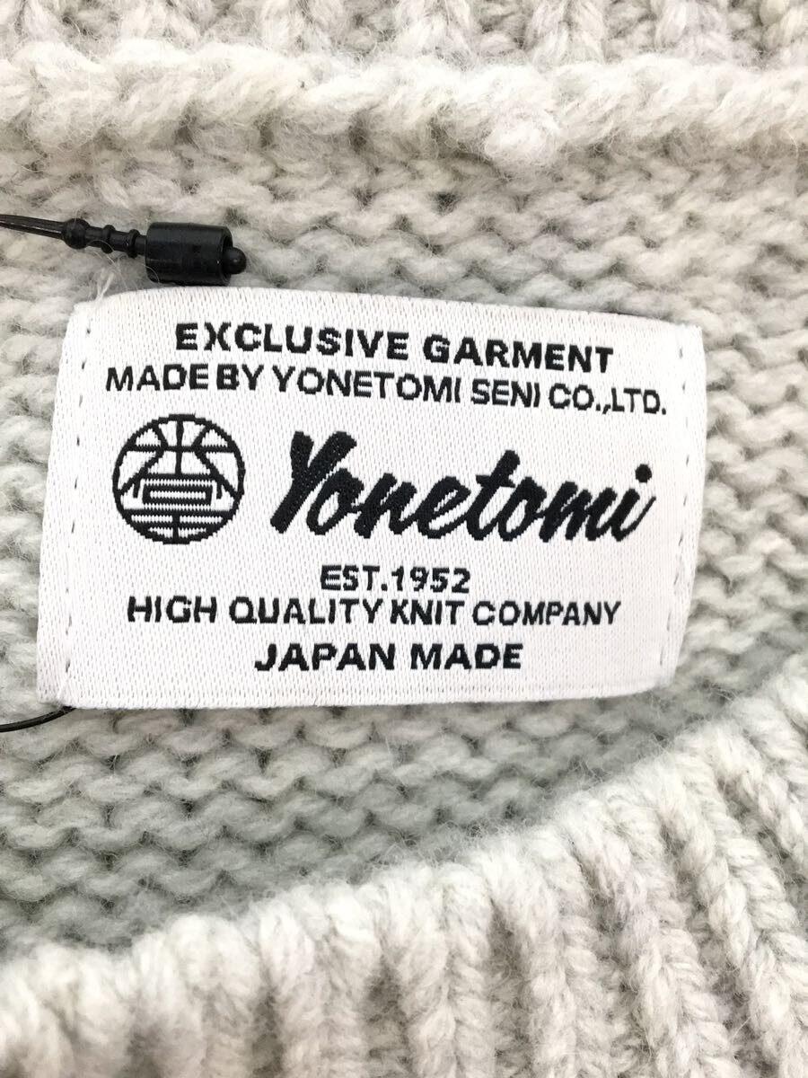 正規品直輸入】 YONETOMI/セーター(厚手)/3/ウール/GRY/95-224-028 L