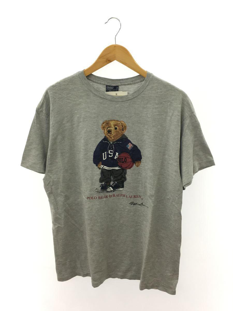 POLO RALPH LAUREN◆Tシャツ/M/コットン/GRY/無地