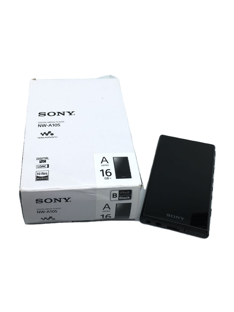 SONY◆ソニー/ウォークマン/ポータブルメモリープレーヤー/NW-A105(B)/16GB/ブラック/ハイレゾ_画像1