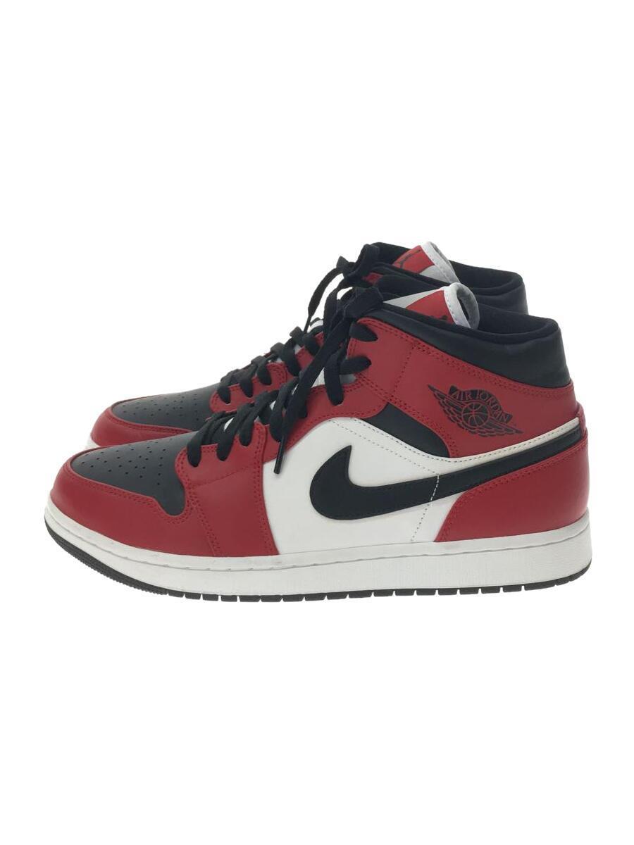 NIKE◆AIR JORDAN 1 MID CHICAGO/ハイカットスニーカー/29cm/レッド/554724-06_画像1