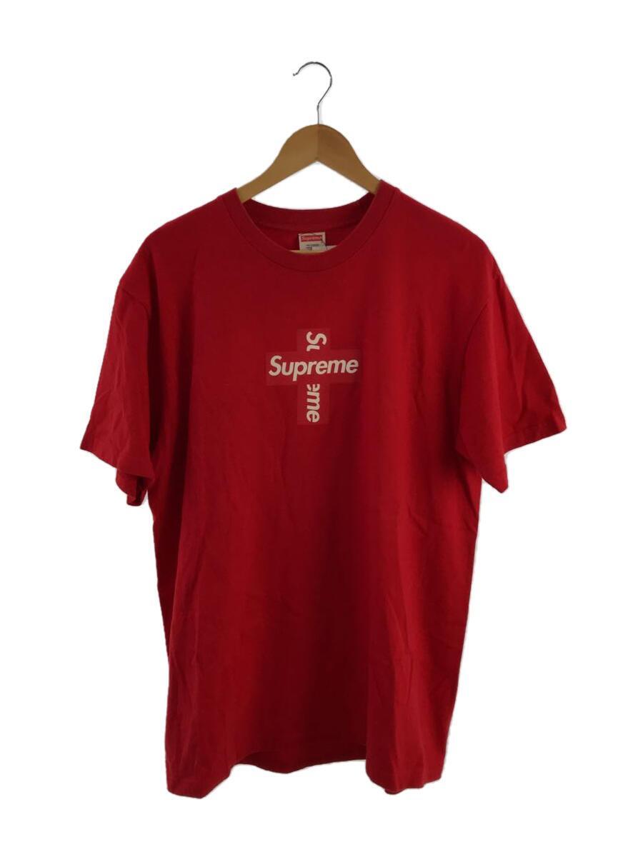 Supreme◆20AW/Cross Box Logo Tee/Tシャツ/L/コットン/RED