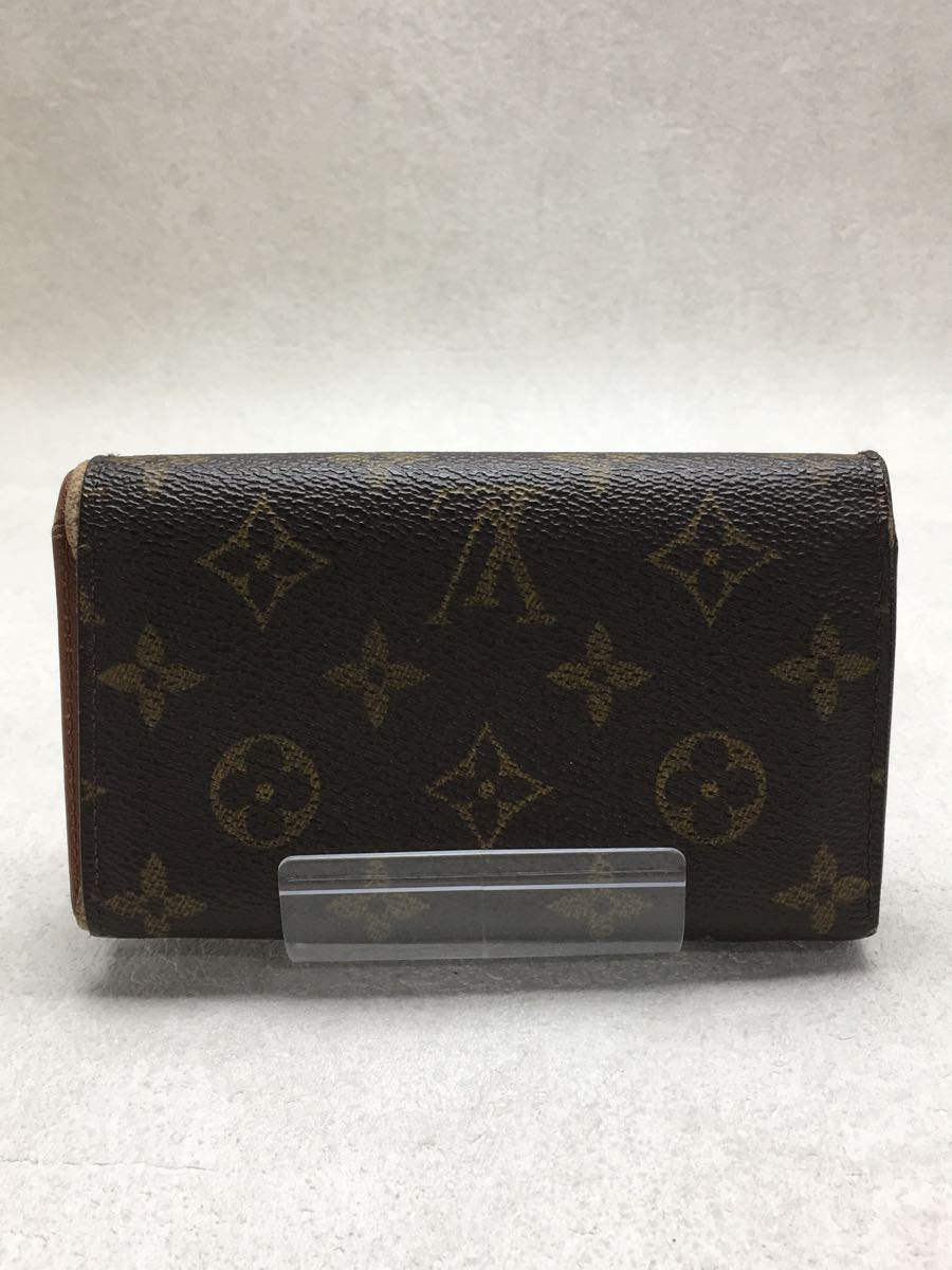 LOUIS VUITTON◆2つ折り財布/PVC/BRW/総柄/レディース/M61730_画像2