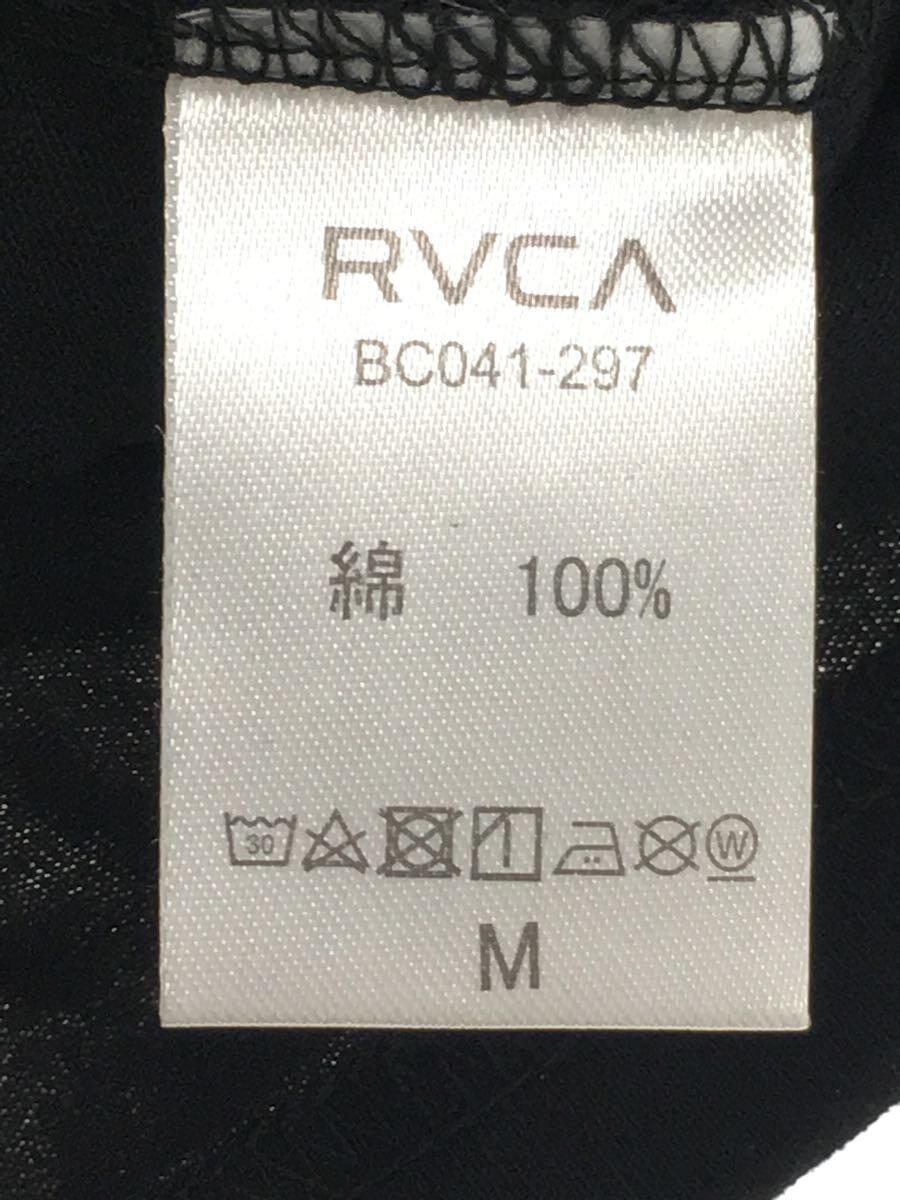 RVCA◆Tシャツ/M/コットン/BLK_画像4