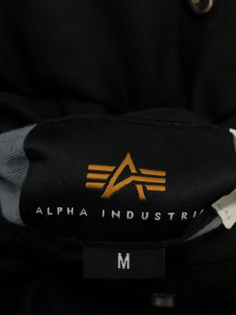 ALPHA INDUSTRIES◆MA-1フライトジャケット/M/ナイロン/BLK/無地/20004-401_画像3