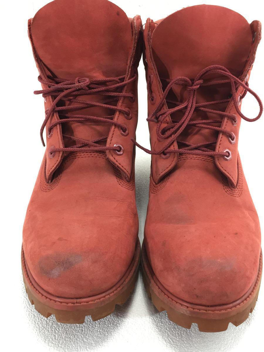 Timberland◇レースアップブーツ/US9/RED/スウェード/A.0cm