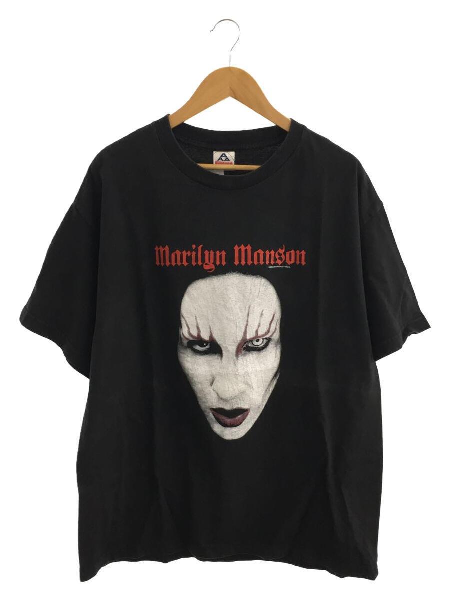 00s/マリリンマンソン/Tシャツ/XL/コットン/BLK_画像1