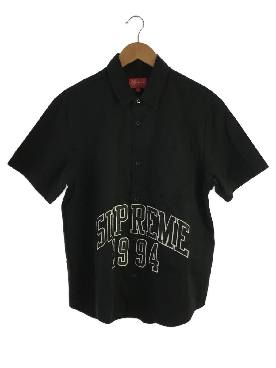 Supreme◆20SS Arc Logo S/S Work Shirt/半袖シャツ/S/コットン/BLK