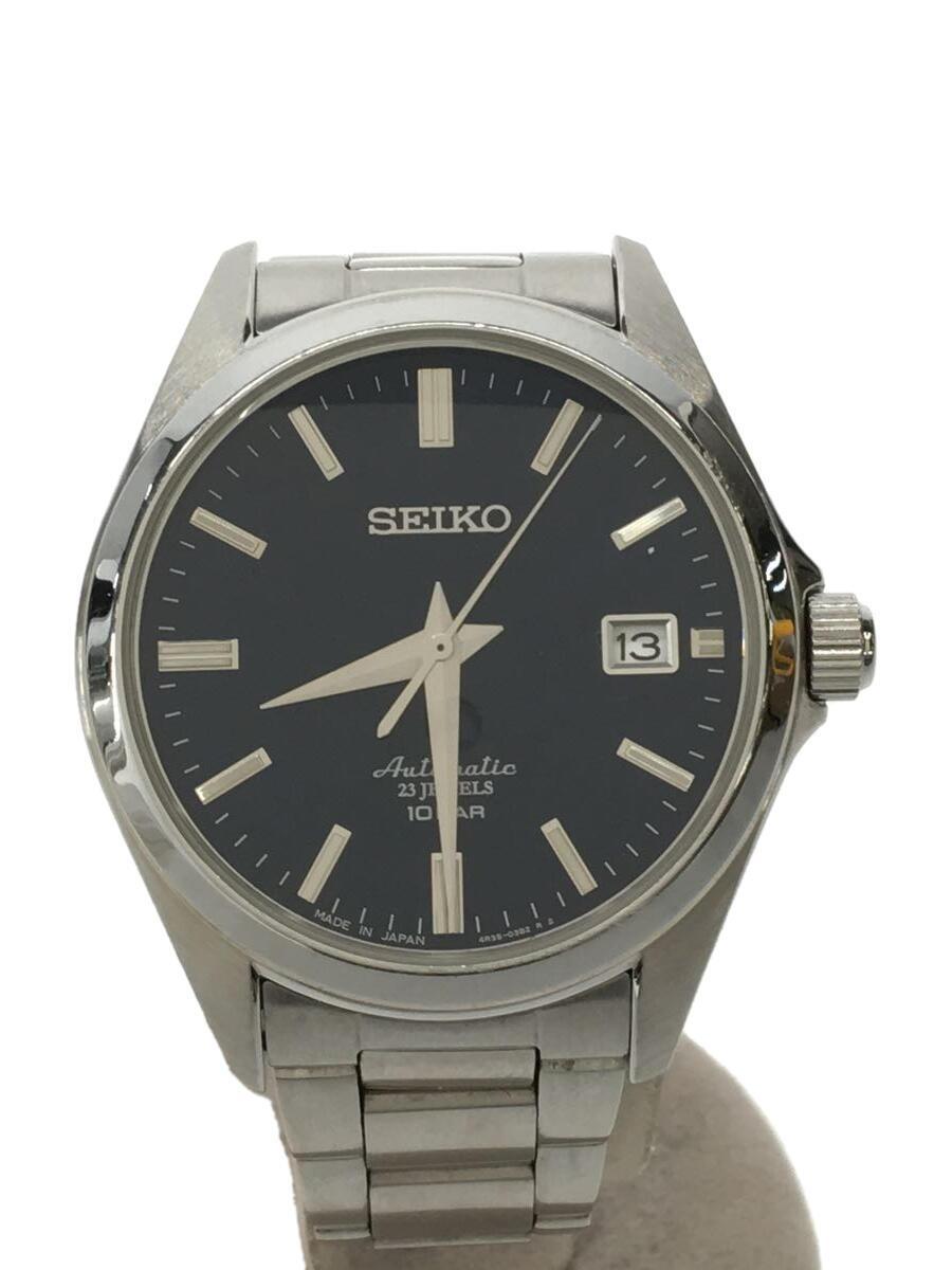 SEIKO◆自動巻腕時計/アナログ/NVY/SLV/4R35-03X0_画像1