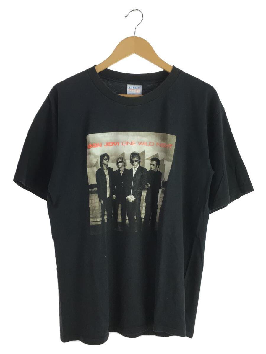 ALL SPORT/Tシャツ/L/コットン/BLK/00s/シングルステッチ/BON JOVI/2001年_画像1