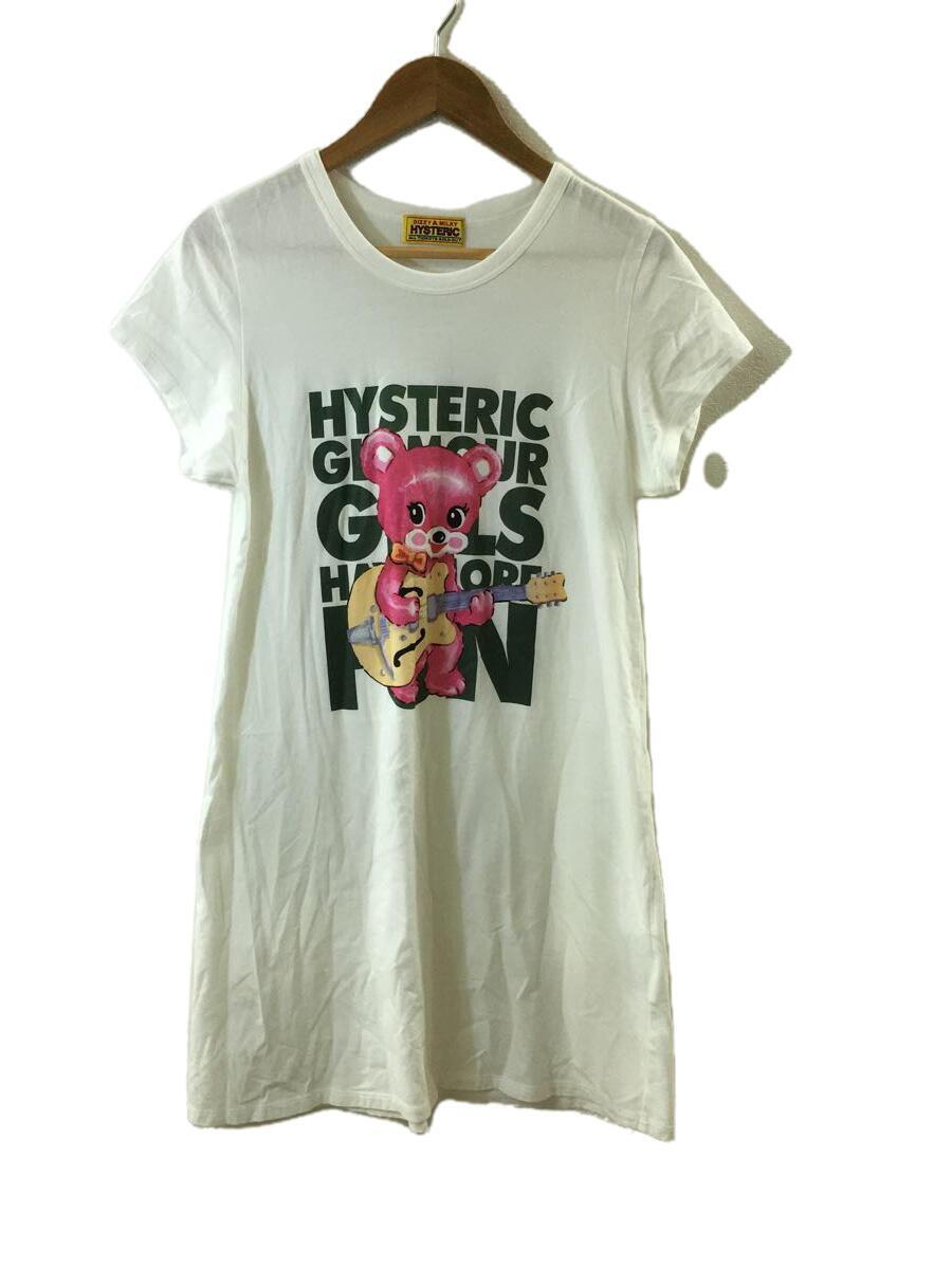 HYSTERIC GLAMOUR◆半袖ワンピース/FREE/コットン/ホワイト/01232CO03_画像1