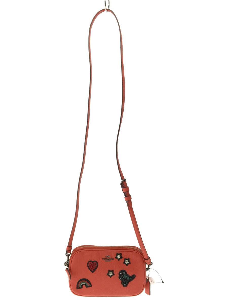 COACH◆ショルダーバッグ/-/RED/57866