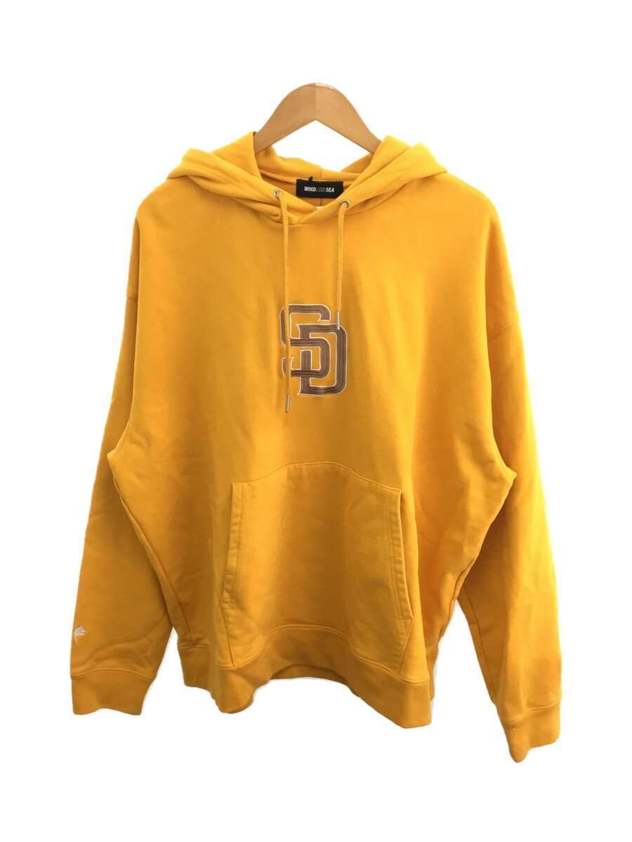 WIND AND SEA◆xMLB San Diego Padres Hoodie/パーカー/L/WDS-C-MLBP-23-AP-Q2-0