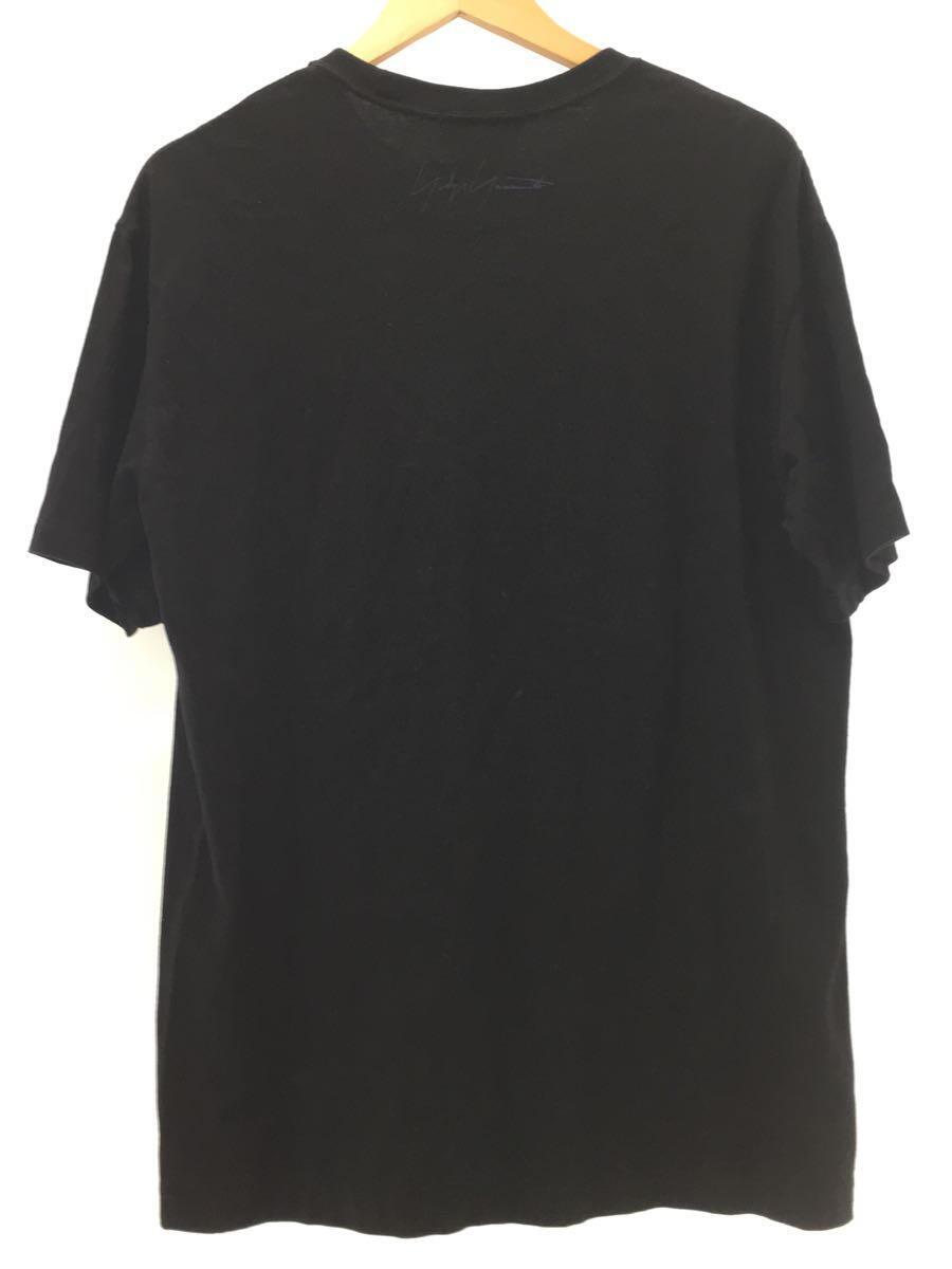 yohji yamamoto POUR HOMME◆Tシャツ/4/コットン/BLK/FE-T51-050B_画像2