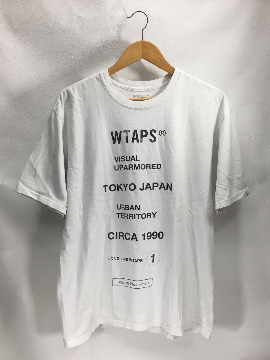 WTAPS◆Tシャツ/4/コットン/WHT_画像1