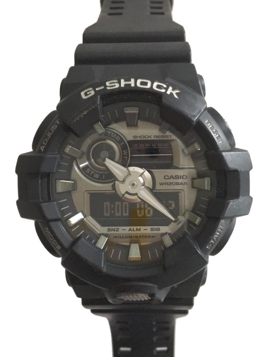 高級ブランド CASIO◇クォーツ腕時計・G-SHOCK/デジアナ/ラバー/SLV