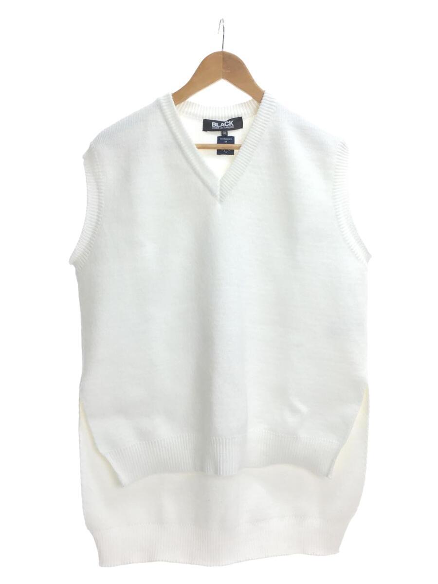 翌日発送可能】 BLACK COMME Scotland/ベスト(厚手)/XL/アクリル/WHT